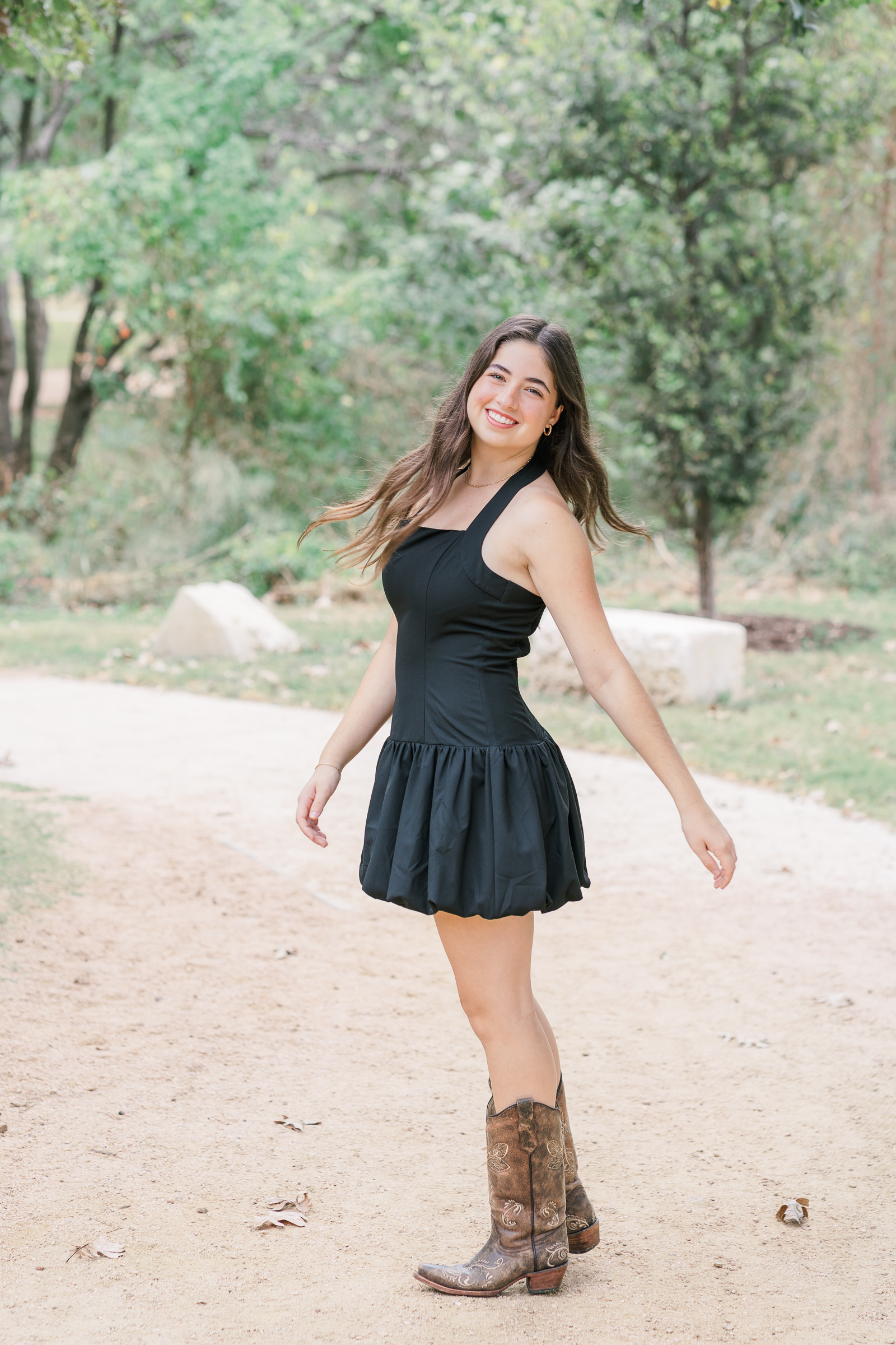 Senior Photos with senior girl at Katherine Fleischer Park | Austin Family Photographer